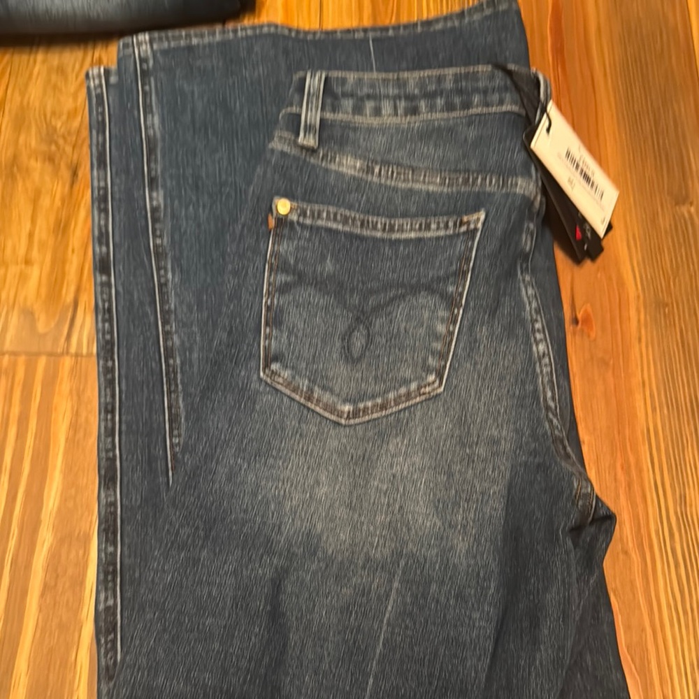 NWT Judy Blue Retrograde High Rise Dark Wash Tummy Control Wide Leg Jeans